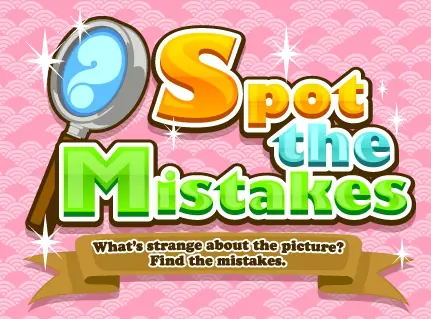 Spot the Mistakes - What's strange about the picture? Find the mistakes. logo