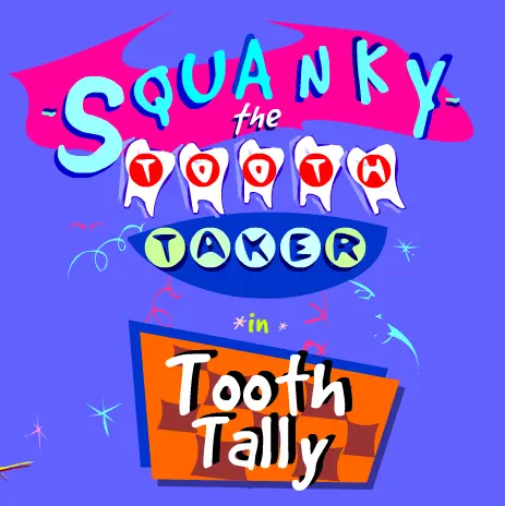 Squanky the Tooth Taker in Tooth Tally logo