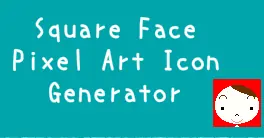 Square Face Pixel Art Icon Generator logo