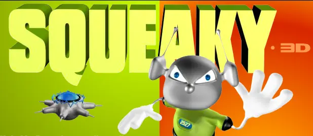 Squeaky logo