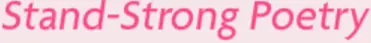 Stand-Strong Poetry logo