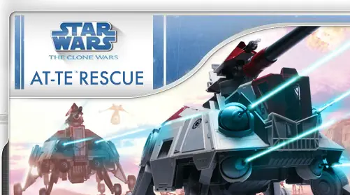 Star Wars The Clone Wars AT-TE Rescue logo