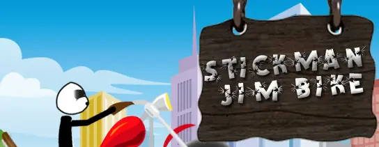 Stickman Jim Bike logo