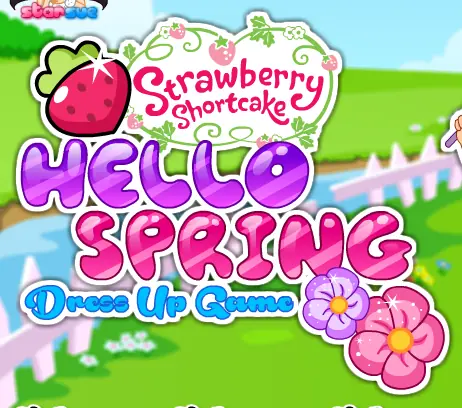 Strawberry Shortcake Hello Spring Dress Up Game logo