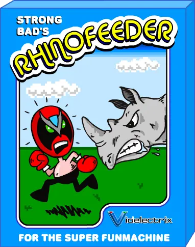 Strong Bad's RhinoFeeder logo