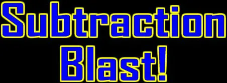 Subtraction Blast! logo