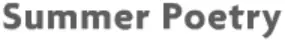 Summer Poetry logo