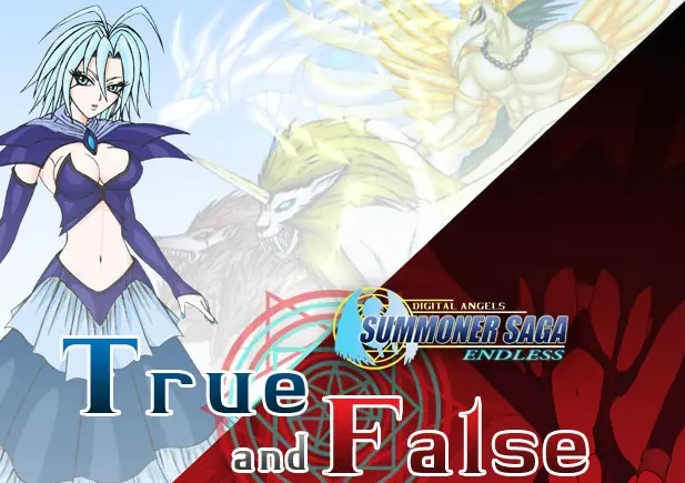 Summoner Saga - True and False logo
