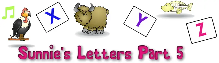 Sunnie's Letters Part 5 (U to Z) logo