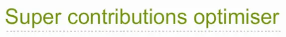Super Contributions Optimiser logo