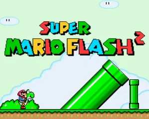 Super Mario Flash 2 logo