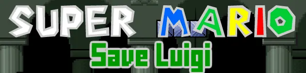 Super Mario Save Luigi logo