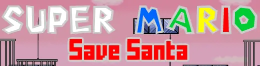 Super Mario Save Santa logo
