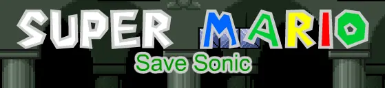 Super Mario: Save Sonic logo