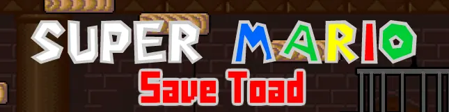 Super Mario Save Toad logo