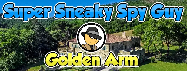 Super Sneaky Spy Guy: Golden Arm logo
