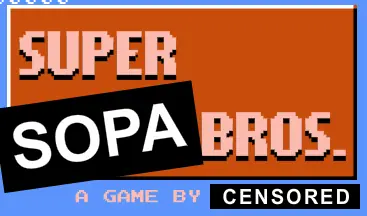 Super SOPA Bros. logo