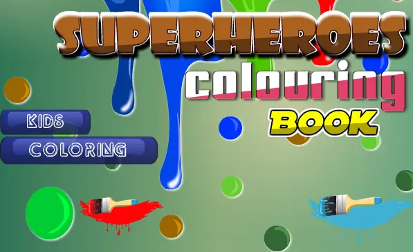 Superheroes Colouring Book - Kids Coloring logo