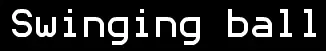 Swinging ball logo