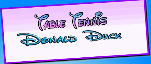 Table Tennis Donald Duck logo
