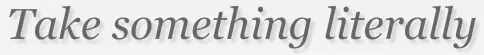Take Something Literally logo