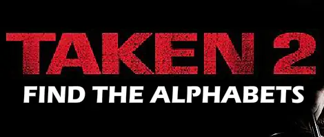 Taken 2 - Find the Alphabets logo