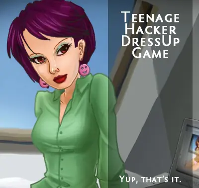 Teenage Hacker Dress Up Game logo