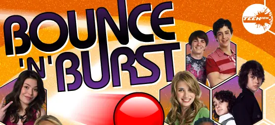 TEENick Bounce 'n' Burst logo