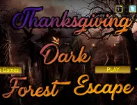Thanksgiving Dark Forest Escape logo