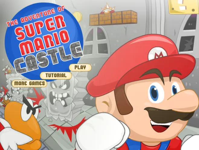 The Adventure of Super Mario Castle logo