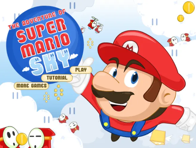 The Adventure of Super Mario Sky logo