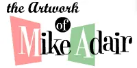 "The Artwork Of Mike Adair" Button logo