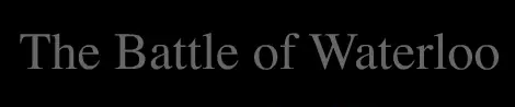The Battle of Waterloo Game logo