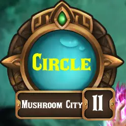 The Circle 1: 11 Mushroom City logo