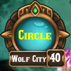 The Circle 1: 40 Wolf City logo