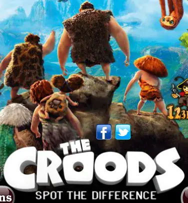 The Croods - Spot the Difference logo