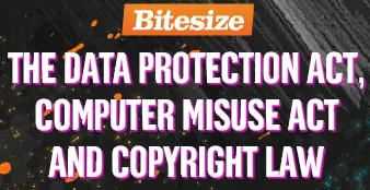 The Data Protection Act, Computer Misuse Act and Copyright Law logo