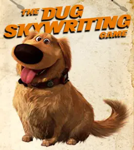 The Dug Skywriting Game logo