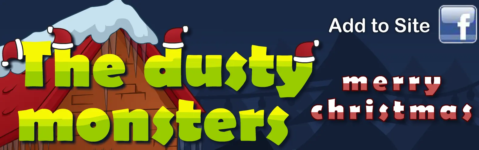 The Dusty Monsters - Merry Christmas logo