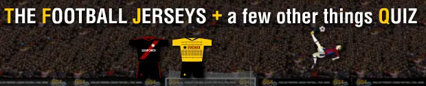 The Football Jerseys + a few other things Quiz logo