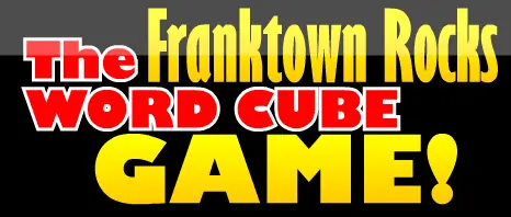 The Franktown Rocks Word Cube Game! logo