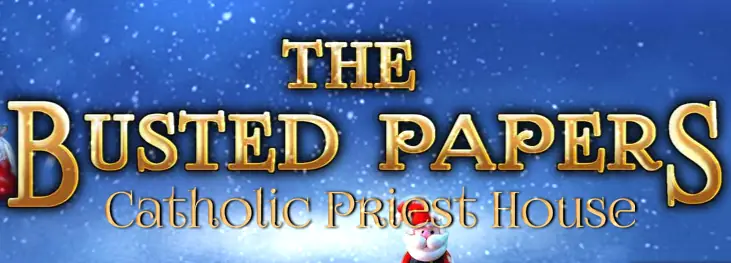 The Frozen Sleigh - The Busted Papers: Catholic Priest House logo