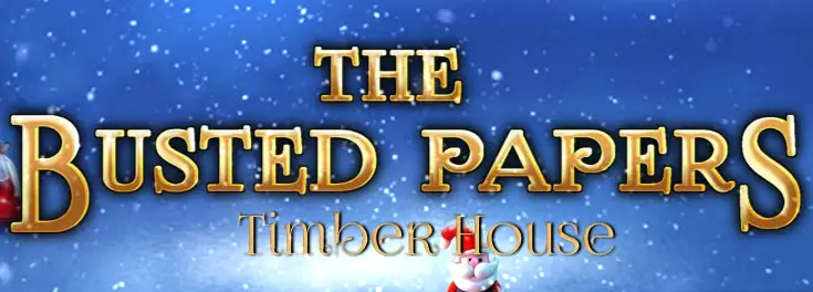 The Frozen Sleigh - The Busted Papers: Timber House logo