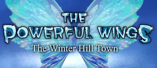 The Frozen Sleigh - The Powerful Wings: The Winter Hill Town logo