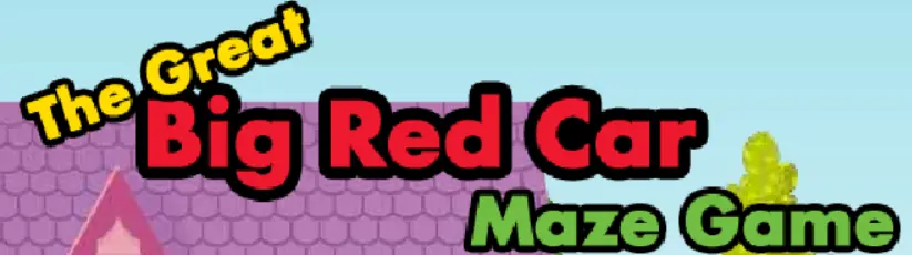 The Great Big Red Car Maze Game logo