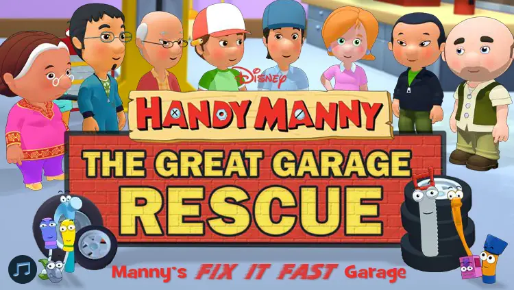 The Great Garage Rescue: Manny's Fix It Fast Garage logo
