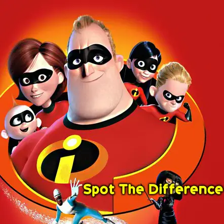 The Incredibles Spot The Difference logo