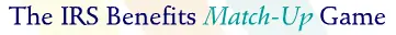 The IRS Benefits Match-Up Game logo