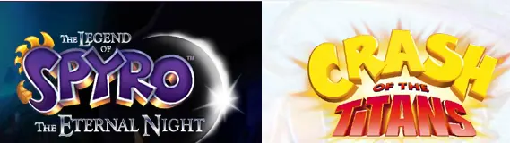 The Legend of Spyro: The Eternal Night and Crash Of The Titans logo