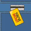 The lucky envolope logo